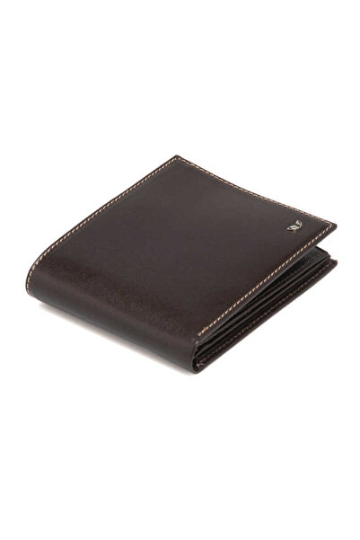Tergan بني جلد أصلي رجالي محفظة - S1CE00001499-A98