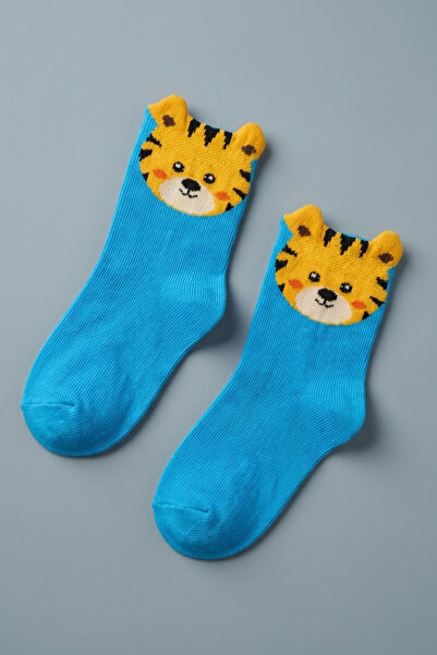 Katia&Bony جوارب أطفال زرقاء من أنيمال منقوش