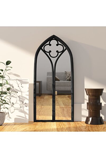 Concept Oglindă, negru, 70x30 cm, fier, utilizare în interior