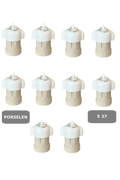 CONANA Porselen Bahçe Duyu E27 Su Geçirmez Dış Mekan Vidalı Yağmur Duyu (250V...