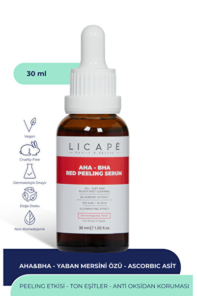 Licape Cilt Canlandırıcı %10 Aha - %2 Bha Red Peeling Serum