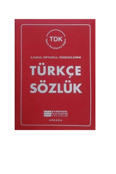 Evrensel İletişim Yayınları Türkçe Sözlük TDK / İlkokul - Ortaokul Öğrenciler...