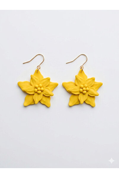 Lu Atelier Handmade Yellow Flower Earrings – Elegant & Vibrant Design