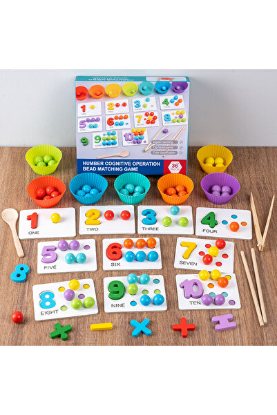 OEM Joc educativ pentru copii, numere, culori, 3 ani, carton