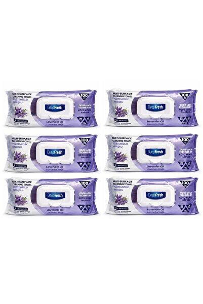 Deep Fresh Set 6 pachete Servetele pentru multi suprafete lavanda, bicarbonat...