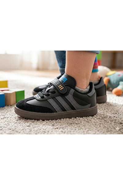 Bukond Children's Daily Velcro Elastic Sneakers Sports Shoes School Shoes