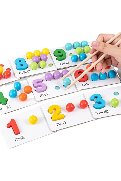 OEM Joc educativ pentru copii, numere, culori, 3 ani, carton