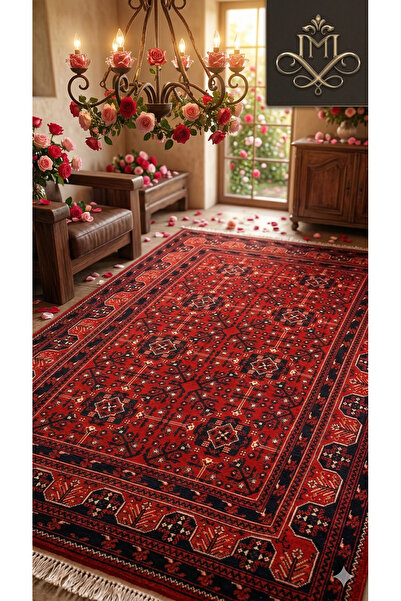 HALI SARAY CONCEPT Yün Halı Uşak Afgan 1.kalite Saf Yün Özel Dokuma Halı Bord...