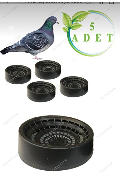 MUTLU TAVUKÇULUK Folluk Güvercin Folluğu Delikli Oval 5 Adet Plastik Yumurtal...