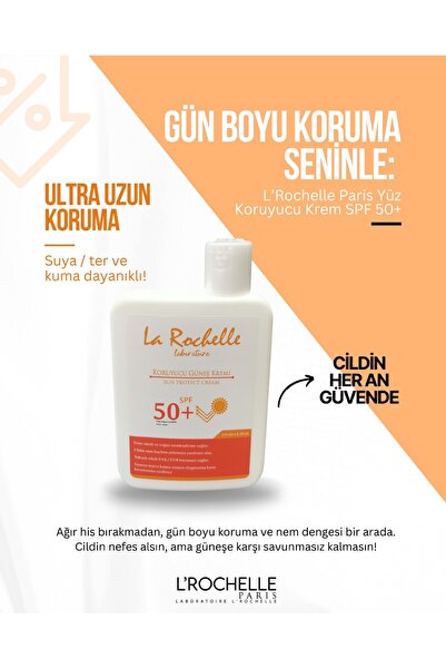 Nesus Farma L'ROCHELLE PARİS 100 ML; GÜNEŞ KORUYUCU KREM; SPF + 50