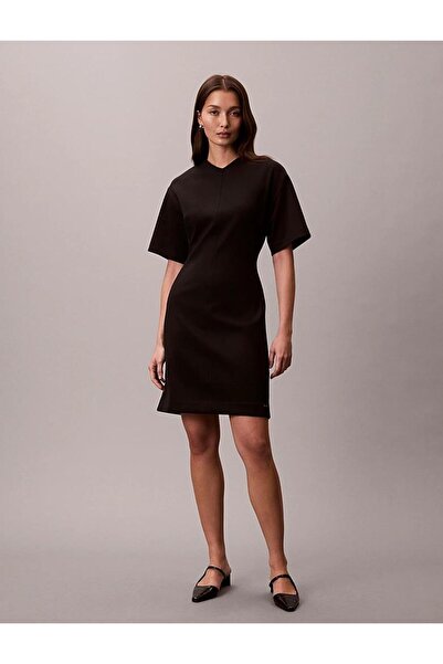 Calvin Klein Scuba Above Knee SS Dress