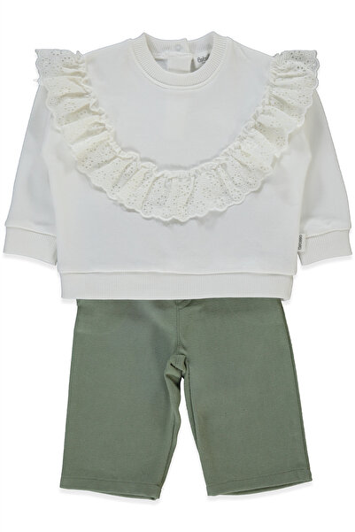 Bebetto Woven Pants 2-Piece Set (Stylish) Green