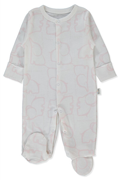 Bebetto بدلة ريبانا مع جوارب (حيوانات سعيدة) باللون الوردي