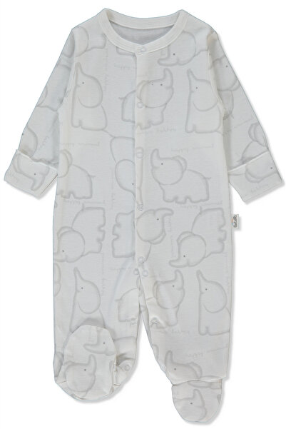 Bebetto بدلة ريبانا مع جوارب (هابي أنيمال) رمادية ميلانج