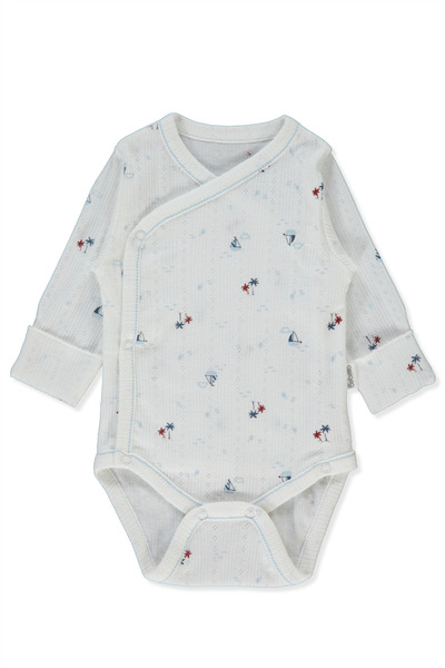 Bebetto Ajurlu Kruvaze Body (Palm in the Sea) Blue