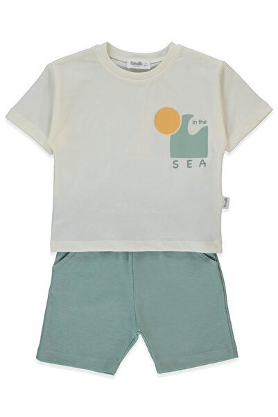 Bebetto Two-Strap Shorts 2-Piece Set (in the Sea) Green