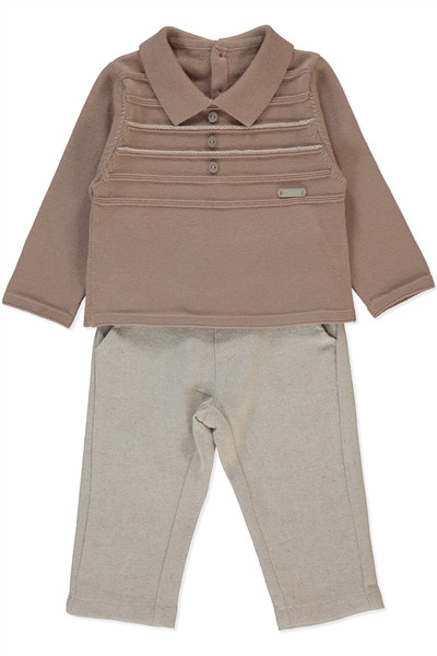 Bebetto Woven Trousers 2-Piece Suit (Gentleman) Beige