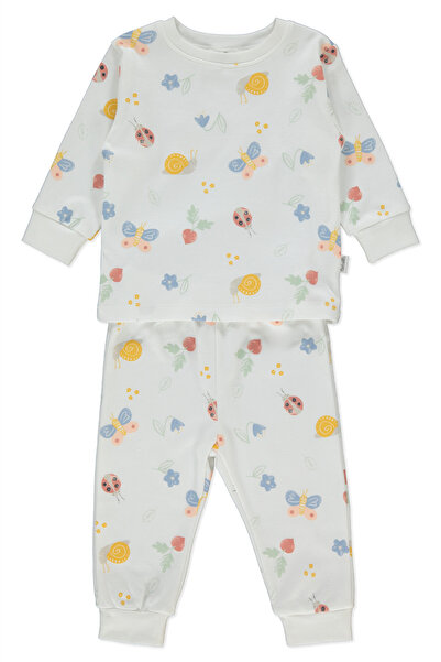 Bebetto طقم بيجامة إنترلوك مكون من قطعتين (بيجامات سويت/26) إكرو