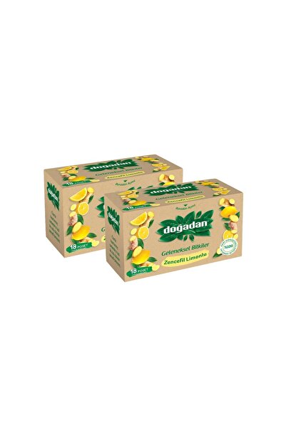 Doğadan شاي الأعشاب بالزنجبيل والليمون 18 × 2 قطعة