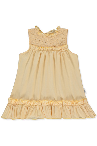 Bebetto Single Jersey Dress (Lovely Flowers) Yellow