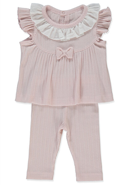 Bebetto Jakarli Süprem Pajama Set Without Booties 2-Piece (Sweet Princess) Pink