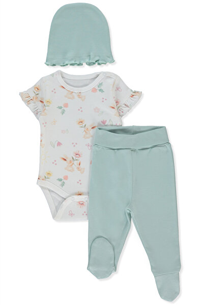 Bebetto طقم جسم إنترلوك 3 قطع (ماي صن) نعناعي