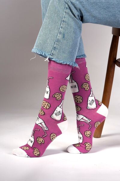 Ozzy Socks Milk Desenli Çorap