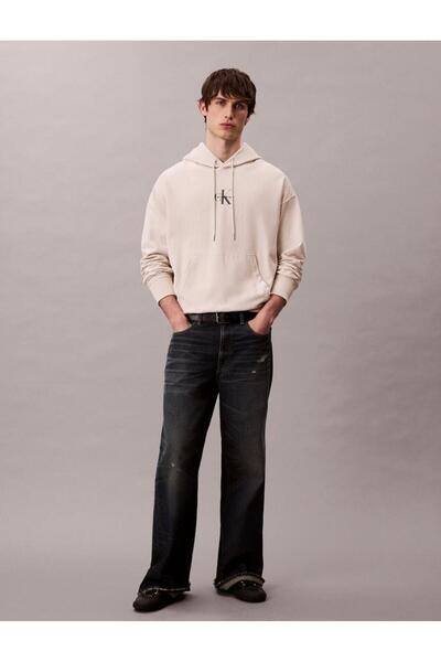 Calvin Klein PREMIUM TERRY MICRO MONOLOGO HOO