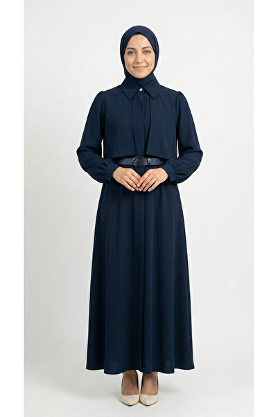 MİHRA STORE Φόρεμα Aylan με χρυσά κουμπιά, μπολερό και κρυφή ζώνη - MF1800.1 ...