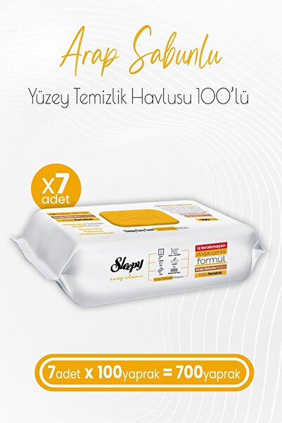 Sleepy إيزي كلين - منشفة تنظيف الأسطح المضافة بالصابون 100 × 7 قطع (700 ورقة)