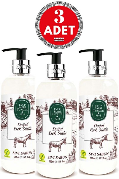 Eyüp Sabri Tuncer Natural Donkey Milk Liquid Soap 500 ml X 3 Pieces
