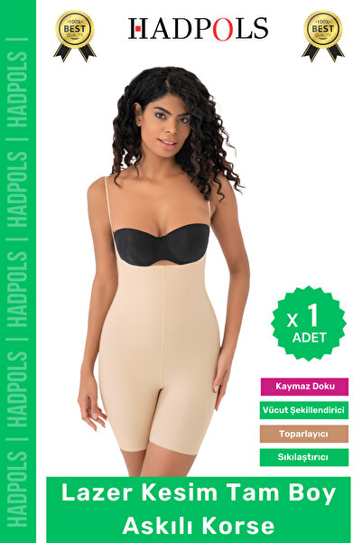HadPols # Corset 2 Size Reducer Firming Non-Slip Women's Laser Cut Full Lengt...