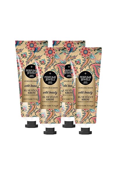 Eyüp Sabri Tuncer كريم عطري للجسم من بيرفيوم جويلز وايلد بيوتي 50 مل × 4