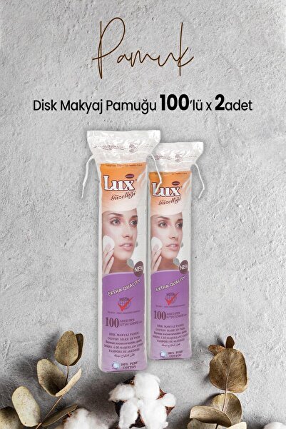 Disk Makyaj Pamuğu 100'lü x 2 Adet