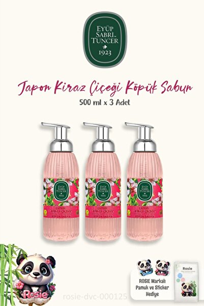 Eyüp Sabri Tuncer Japanese Cherry Blossom Foam Soap with Olive Oil 500 ml and...