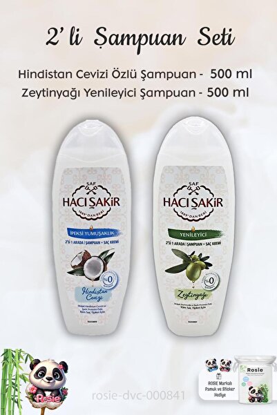Hacı Şakir Coconut Olive Oil Shampoo 500 ml - ROSIE