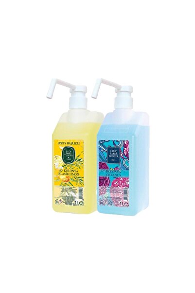 Eyüp Sabri Tuncer Kolonya Sprey Başlıklı 1 lt Okyanus ve Klasik Limon