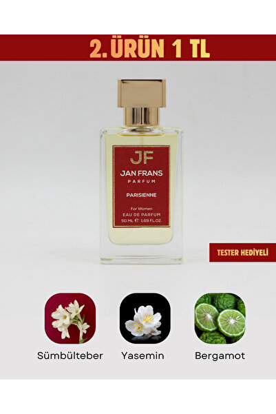 JF JAN FRANS Parisienne - Yasemin Portakal Çiçeği Çiçeksi Kokulu 50ml Kalıcı ...