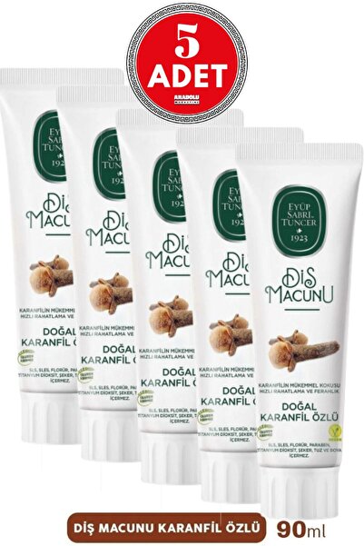 Eyüp Sabri Tuncer Diş Macunu Karanfil Özlü 90 ml x 5 Adet