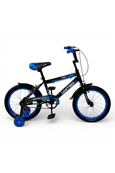 ALBADER دراجة أطفال مقاس 16 بوصة مزودة بعجلات مساعدة، وإطارات هوائية، وهيكل ف...