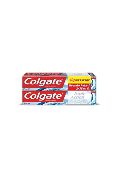 Colgate معجون أسنان تريبل أكشن إكسترا وايت 2 × 75 مل