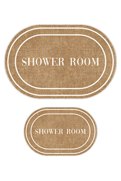 Homefesto Özel Tasarım, Kaymaz Taban, İnce, Yıkanabilir, Modern Banyo Paspas ...