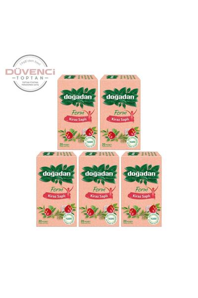 Doğadan Form Çay Kiraz Saplı 20'li x 5 Adet