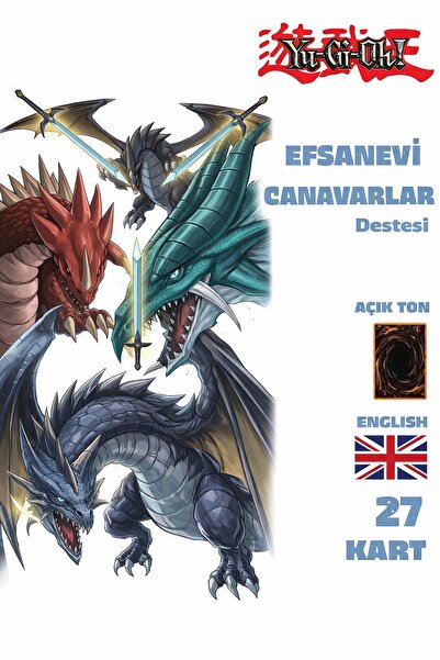 Cakmak Oyun Dukkani Yu-Gi-Oh! İngilizce Efsanevi Canavarlar Destesi 27 Yugioh...