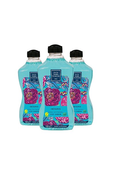 Eyüp Sabri Tuncer صابون سائل بزيت الزيتون الطبيعي أوشن 1500 مل × 3