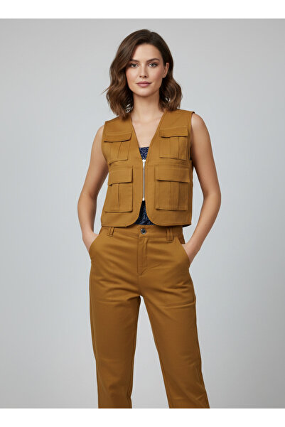 FLEX FASHION Σετ υφασμάτινων παντελονιών Γιλέκο τεμαχίων