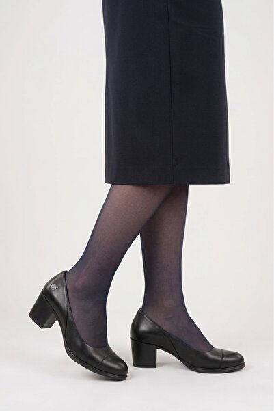 Mammamia Kadın Hakiki Deri Casual Ayakkabı - Siyah Renk - Topuklu - Günlük ve...