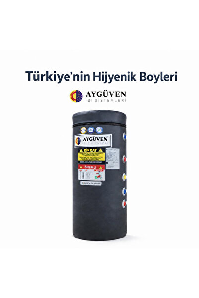 AYGÜVEN BOYLER 160 LT ÇİFT SERPANTİNLİ ( TERMOMETRELİ, REZİSTANS GİRİŞLİ, ANO...