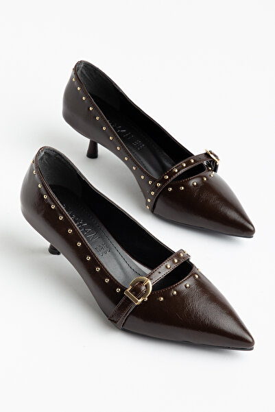 ELEVAM Pantofi Mary Jane Esinili – Toc subțire și vârf ascuțit