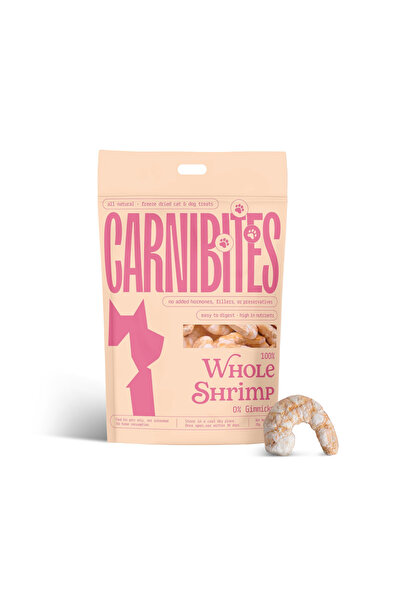 Carnibites روبيان كامل مجفف بالتجميد - مكافأة طبيعية 100% مكونة من عنصر واحد ...